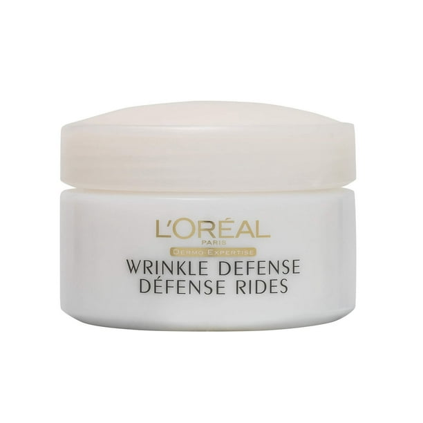 L'Oreal Paris Wrinkle Defense Crème Jour Anti-âge avec Protéine de Soja, 50 mL