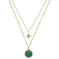 thumbnail image 1 of Luxury Designs Collier duo « Lucky » Aventurine facettée, 1 of 1
