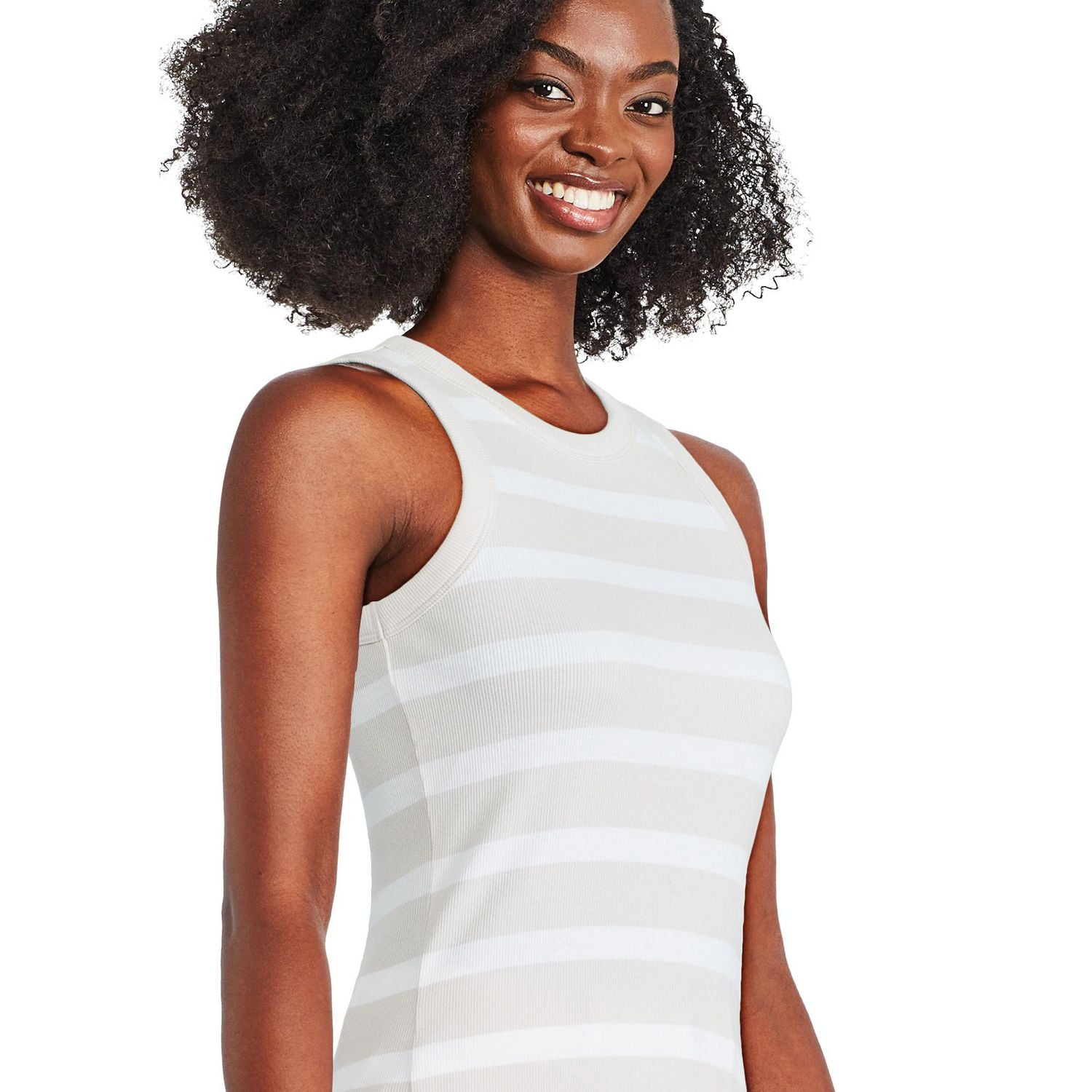George Women's High Neckline Rib Tank