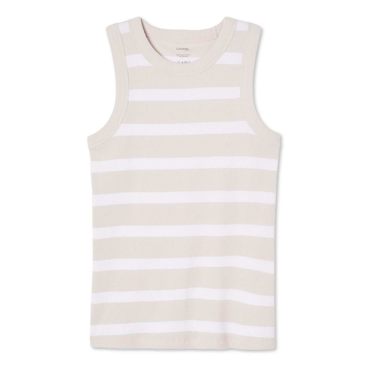 George Women's High Neckline Rib Tank