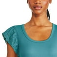 thumbnail image 4 of George Women's Flutter Sleeve Tee, 4 of 6