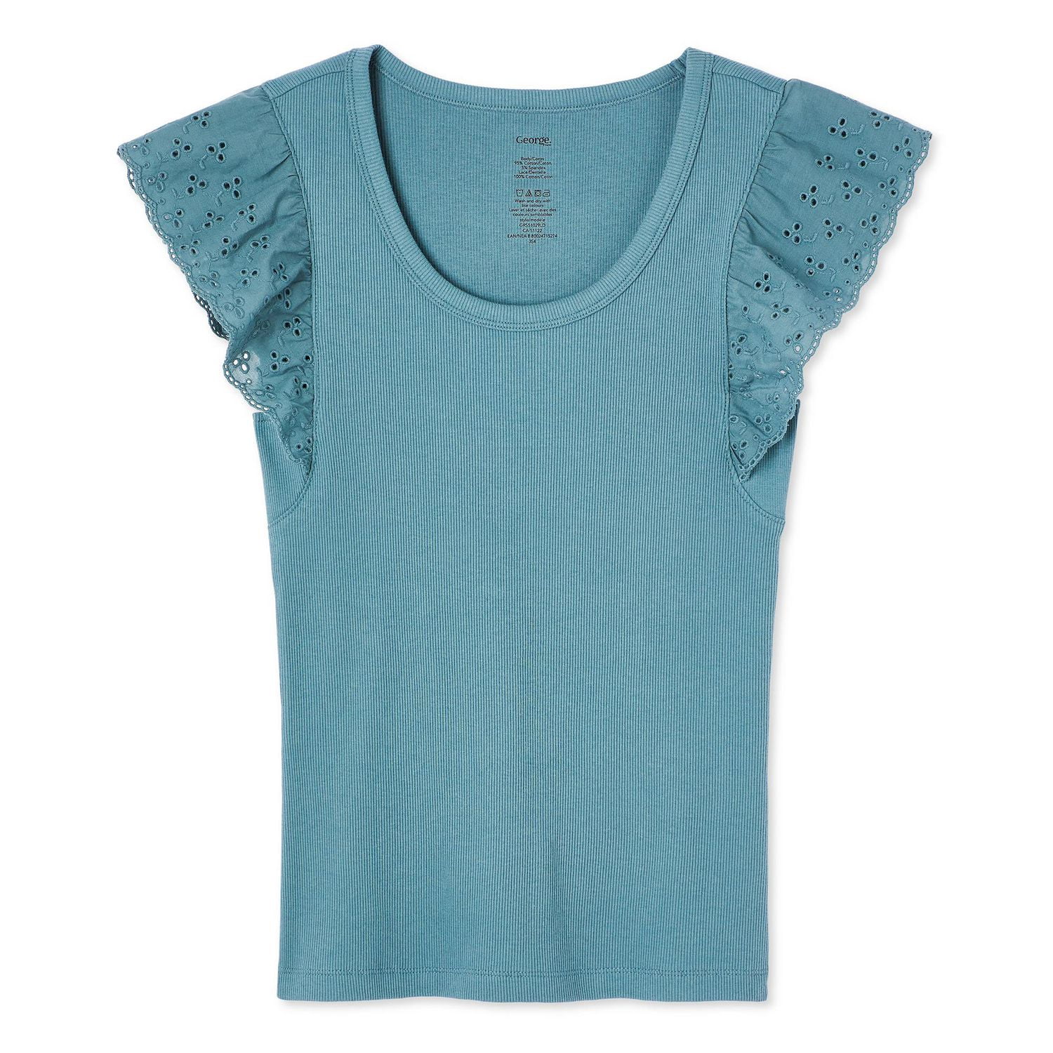 George Women's Flutter Sleeve Tee
