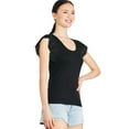thumbnail image 2 of George Women's Flutter Sleeve Tee, 2 of 6