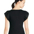 thumbnail image 3 of George Women's Flutter Sleeve Tee, 3 of 6