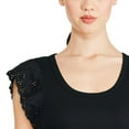 thumbnail image 4 of George Women's Flutter Sleeve Tee, 4 of 6
