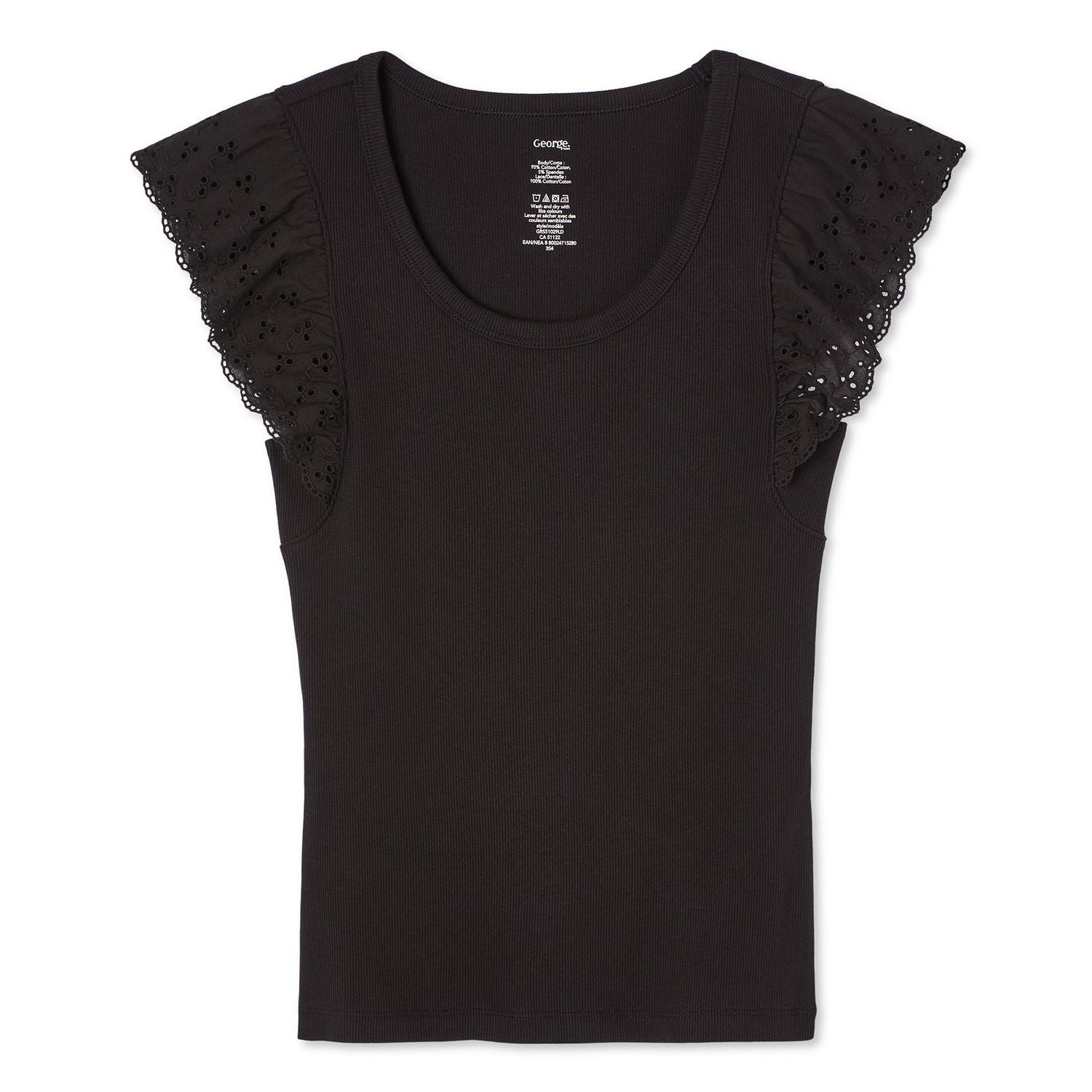 George Women's Flutter Sleeve Tee