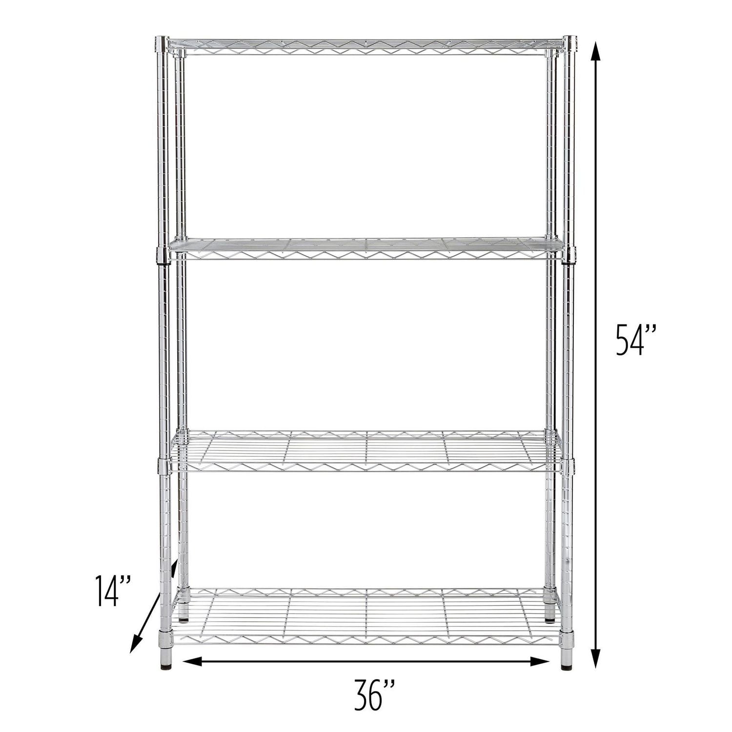 Honey Can Do 4-tier Nsf Rated Shelving Unit 