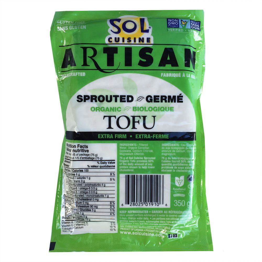 Sol Cuisine Artisan Sprouted Organic Extra Firm Tofu Walmart Canada