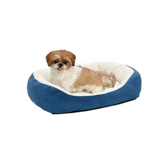 Midwest Quiet Time Boutique Small Blue Dog Bed