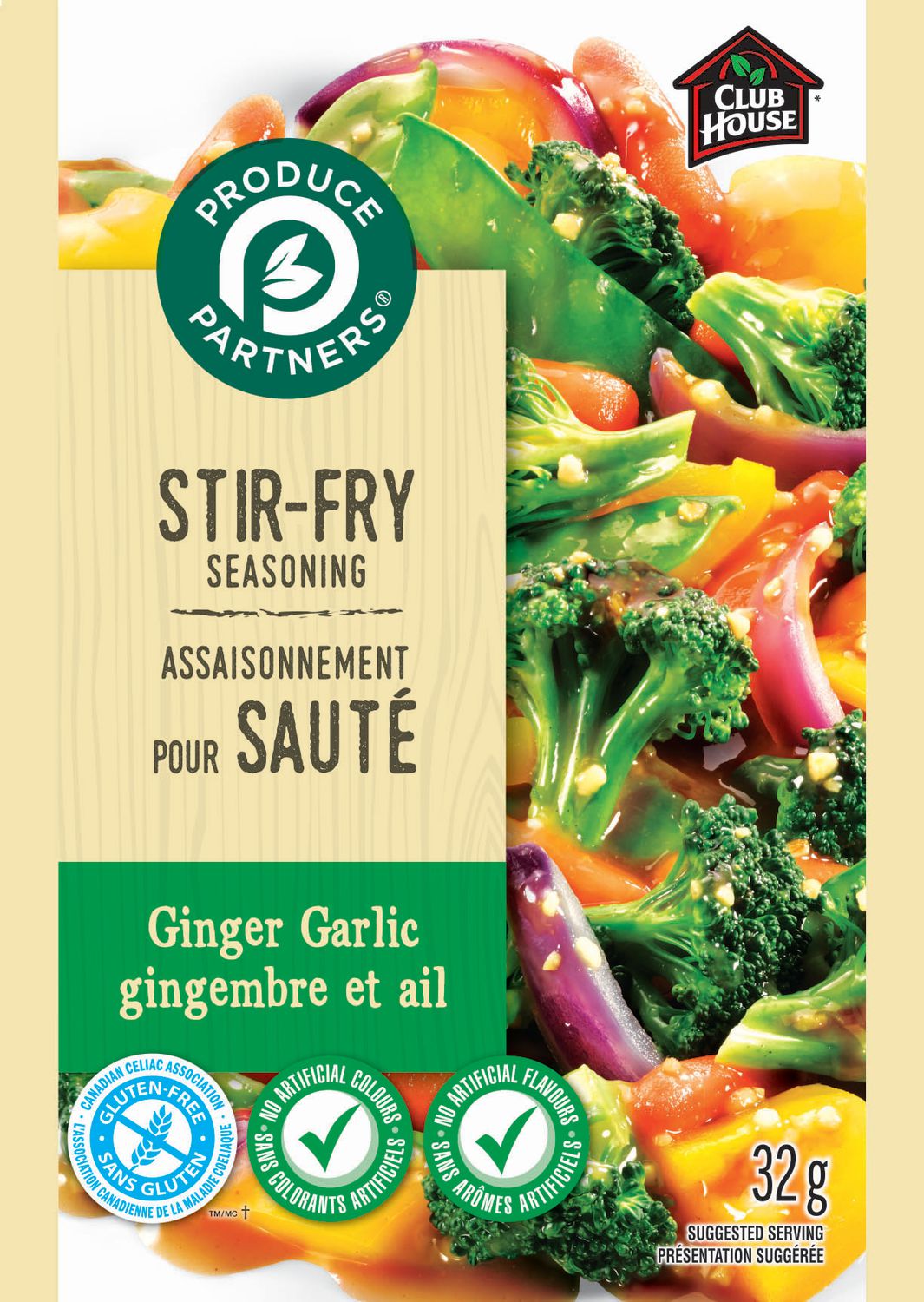 Club House Produce Partners Ginger Garlic StirFry Seasoning Walmart