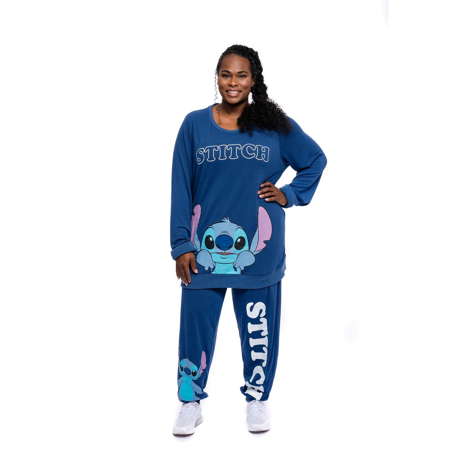 Ladies Plus Disney Lilo & Stitch Hiding Long Sleeve Sweatshirt