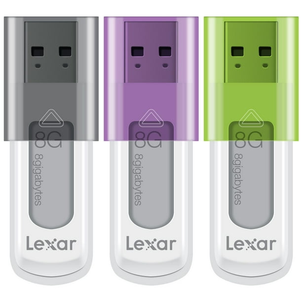 Clé USB de 8 Go S50 JumpDrive de Lexar - paq. de 3