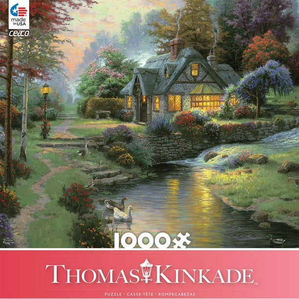 Ceaco Thomas Kinkade - Stillwater Cottage Casse-tête, (Casse-tête de 1000 morceaux)