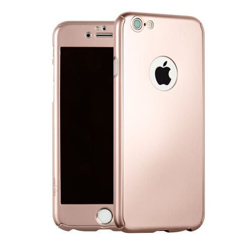 Étui or rosé Reborn de Gel Grip pour iPhone 6/6S (verre trempé protecteur d'écran compris)