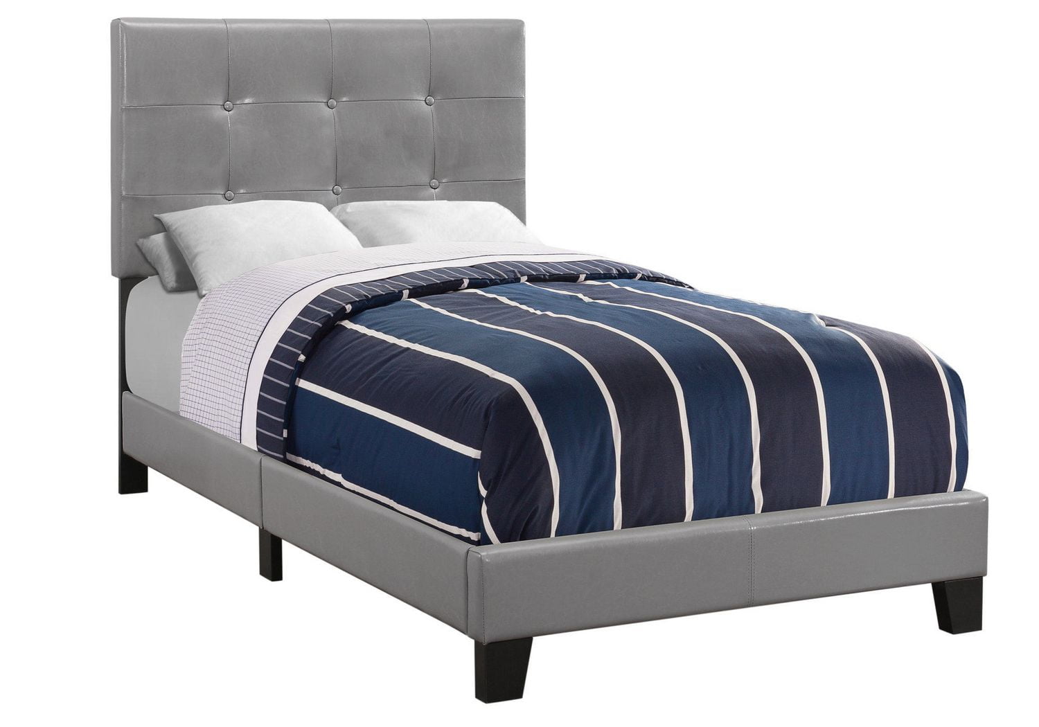 Monarch Specialties Inc Grey Bed Frame