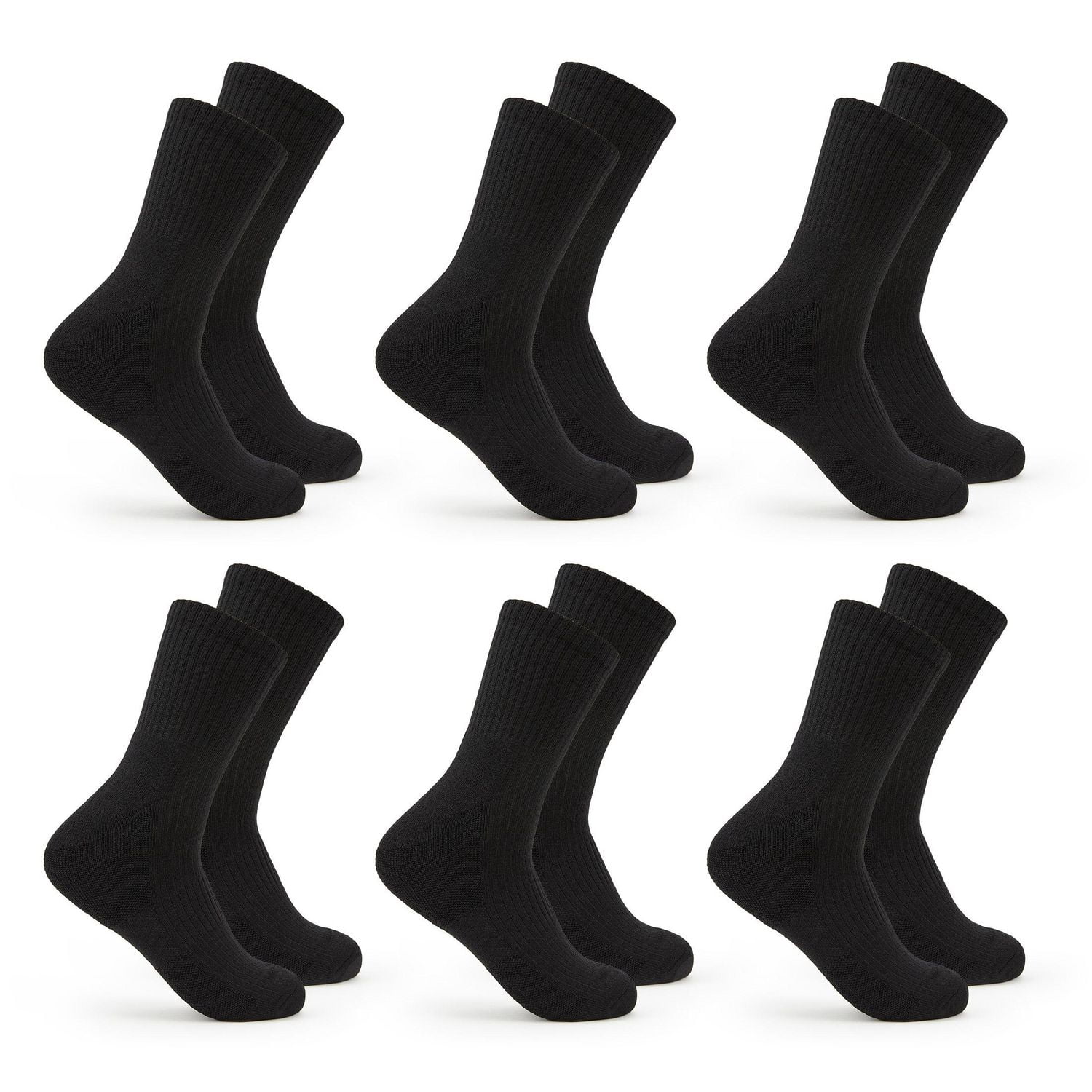 Fruit of the Loom All Day Comfort Cotton Blend Mid Crew Socks for Men, Fruit of the Loom All Day Comfort Mid Calf Socks