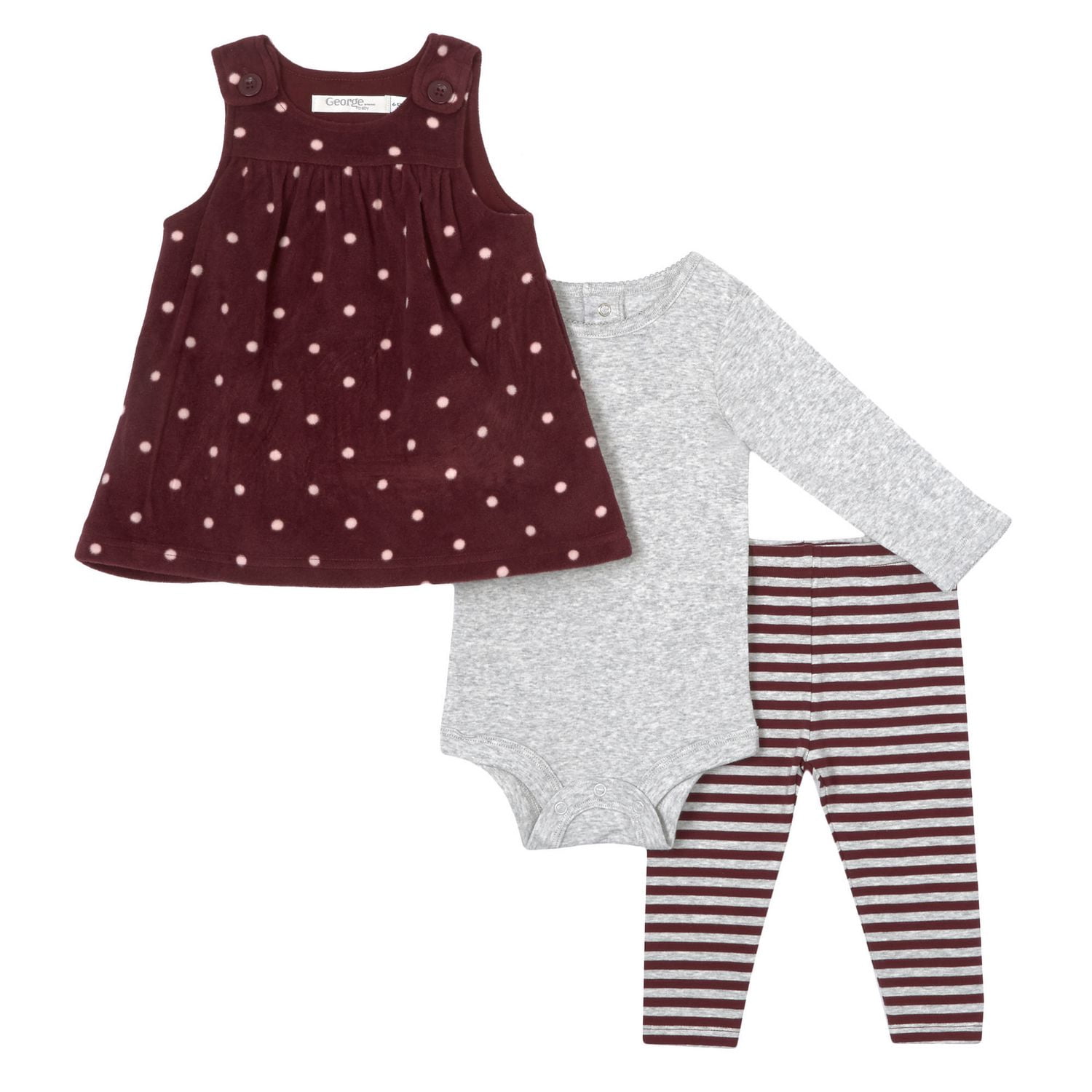 baby Girls' 3Piece Jumper Outfit Walmart Canada