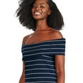 thumbnail image 2 of George Women's Off Shoulder Rib Top, 2 of 6
