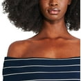 thumbnail image 4 of George Women's Off Shoulder Rib Top, 4 of 6