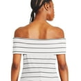 thumbnail image 3 of George Women's Off Shoulder Rib Top, 3 of 6