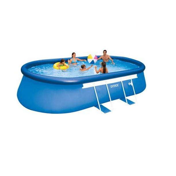 Piscine ovale Intex – 18 pi x 10 pi x 42 po 