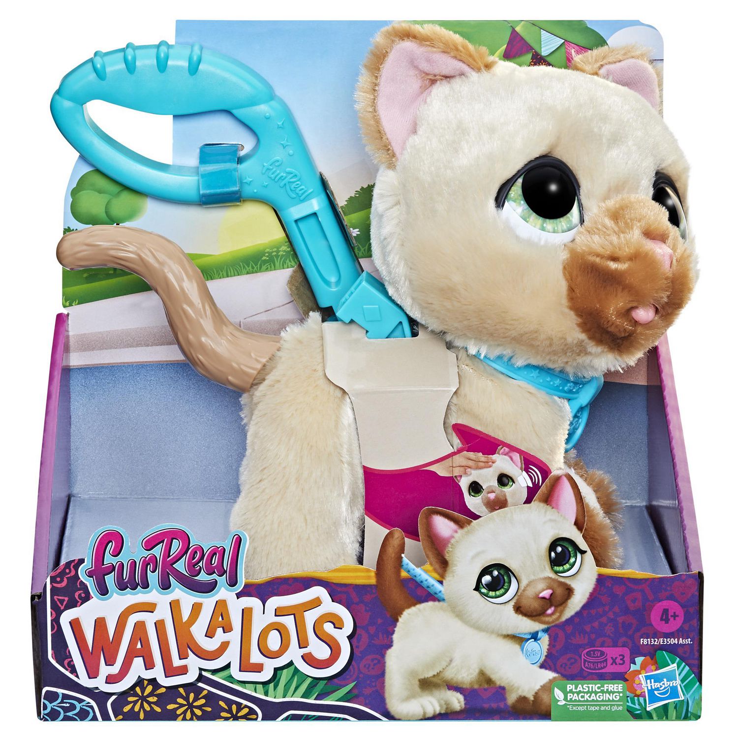 furReal Walkalots Big Wags Walking Kitty Toy for Kids Ages 4