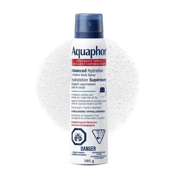 Aquaphor Healing Ointment Body Spray Moisturizer for Dry, Rough Skin, 105g
