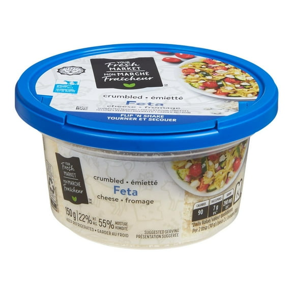 Fromage feta émietté Mon marché fraîcheur