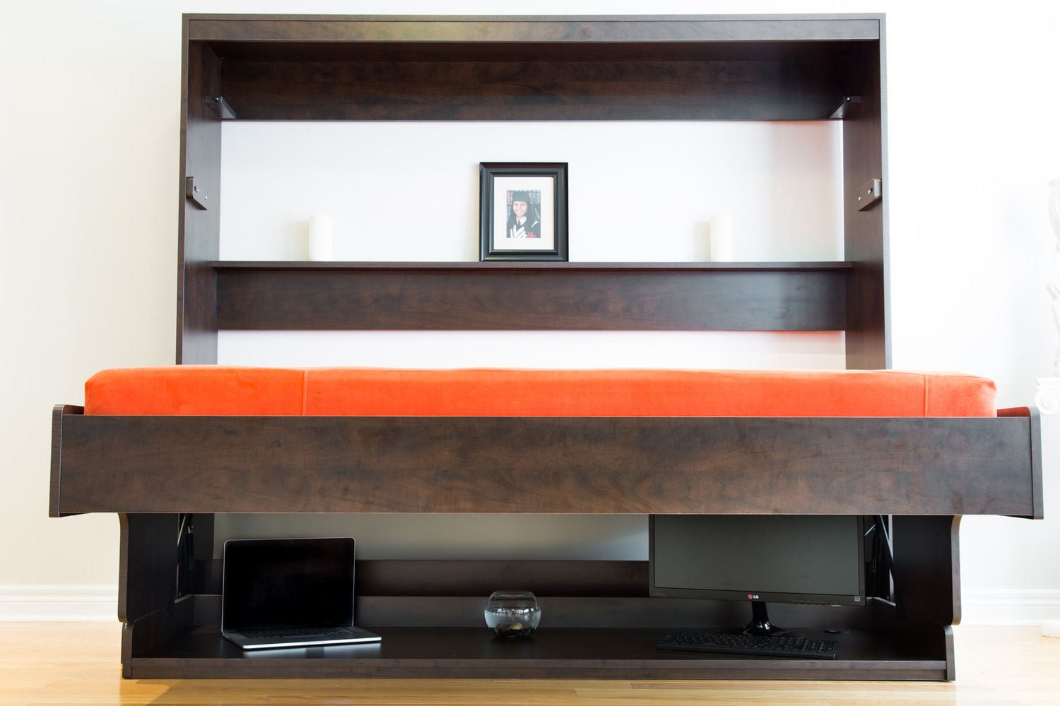 Smart Spaces Bed Convertible 2 In 1 Murphy Wall And Desk