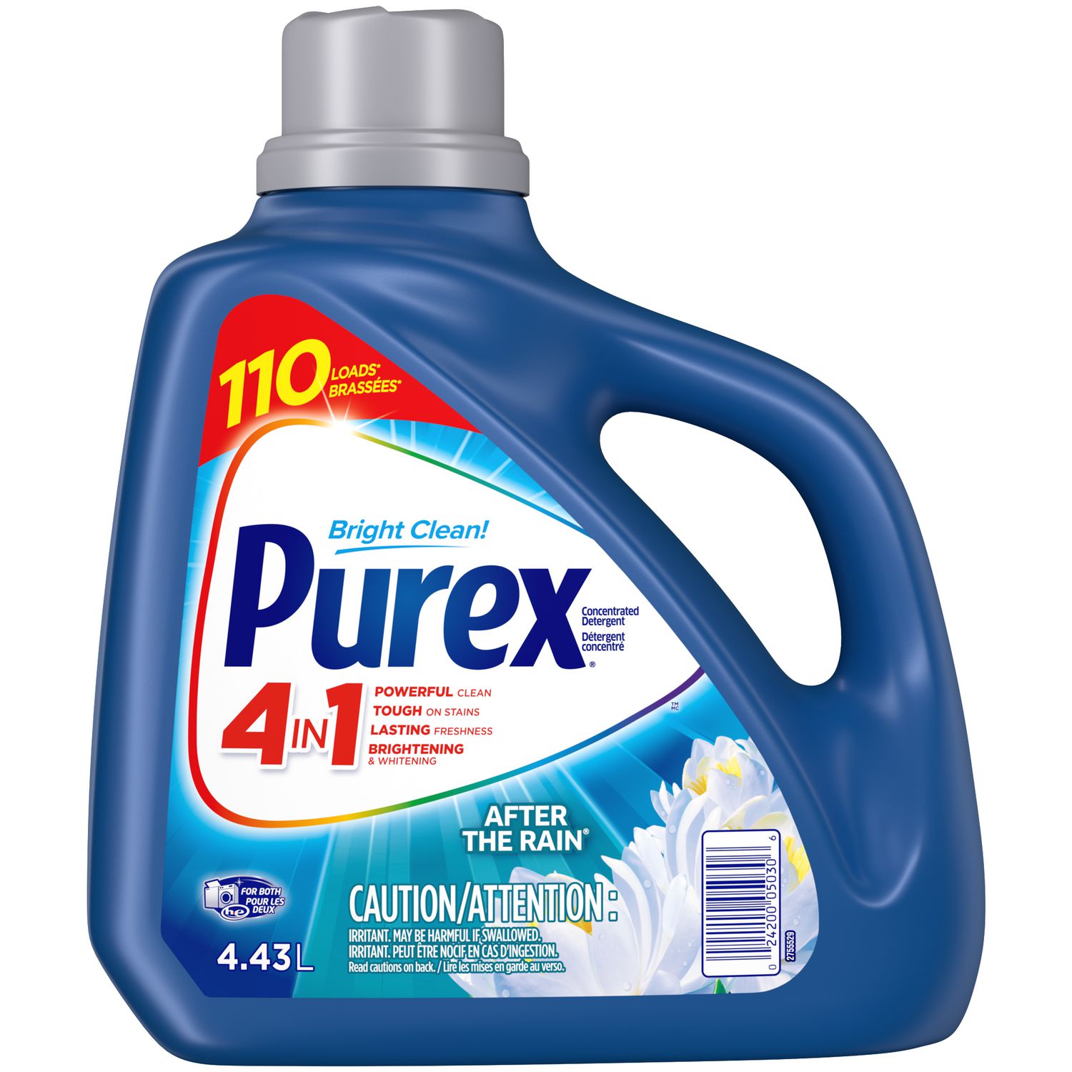 Purex in Liquid Laundry Concentrated Detergent, After The Rain, 4.43L,  110 Loads