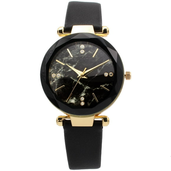 Ladies Black Strap Watch