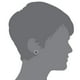PAJ Boucles d'oreilles auréolées de PAJ en argent sterling avec pierre de naissance de septembre – image 2 sur 2