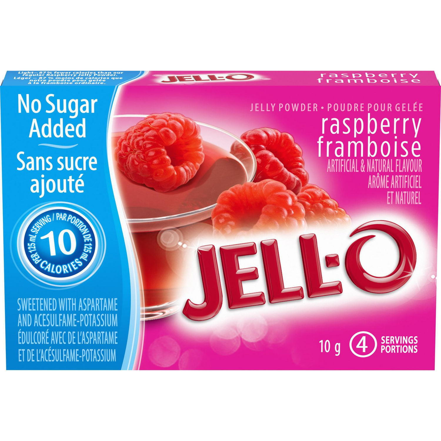 JellO Raspberry Jelly Powder Light, Gelatin Mix Walmart Canada