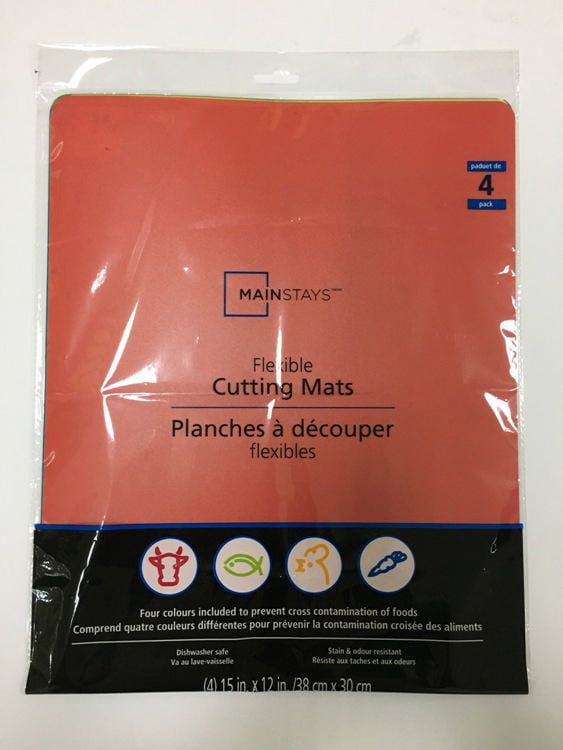 Mainstays 380 mm x 305 mm x 0.48 mm Chopping Mats Pack of 4 Walmart