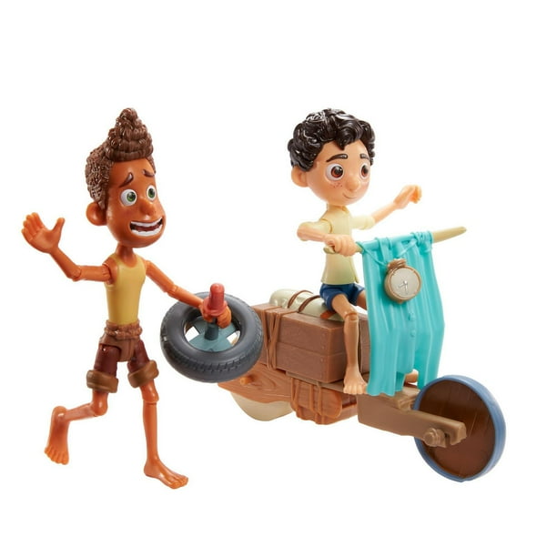 Disney Pixar Luca Scooter Build & Crash Pack with Luca Paguro & Alberto  Scorfano Posable Action Figures & 6 Swappable Scooter Pieces, Gift for Kids  Ages 3 Years & Older : 