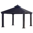 thumbnail image 1 of Sunjoy Royal Hard-Top Black Gazebo, 1 of 1