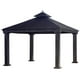 Belvédère Royal de Sunjoy à toit rigide en noir – image 1 sur 1
