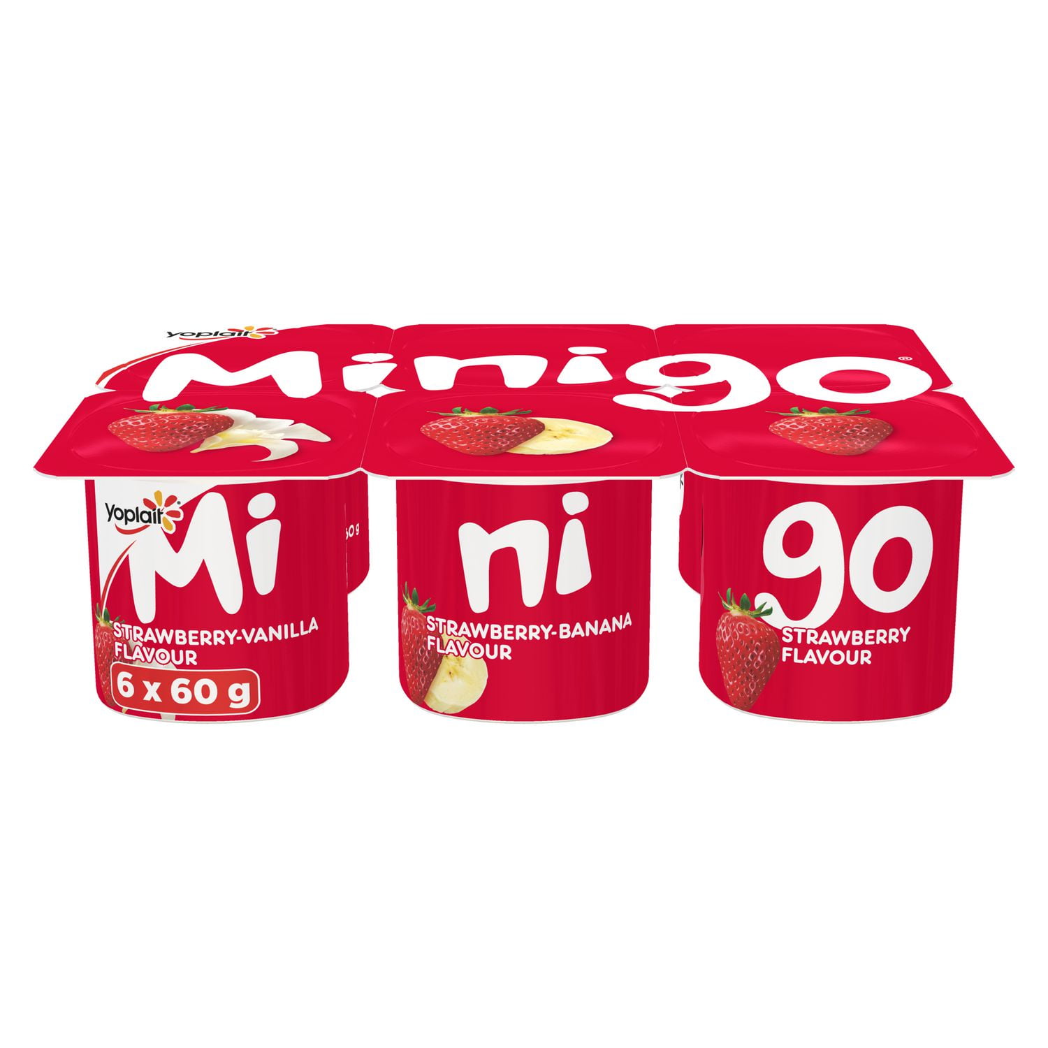 Minigo by Yoplait Strawberry/StrawberryBanana/StrawberryVanilla
