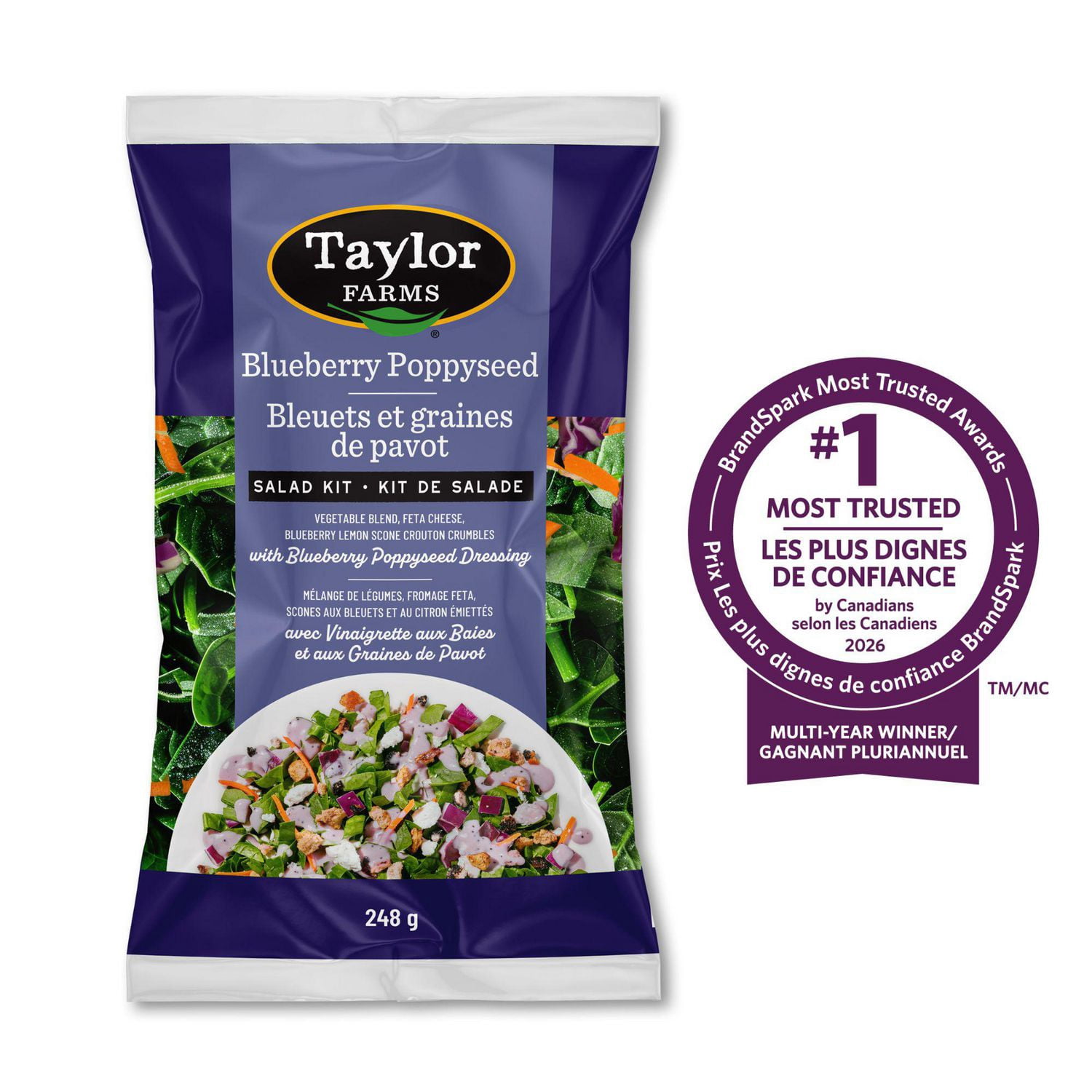 Blueberry poppyseed Salad Kit