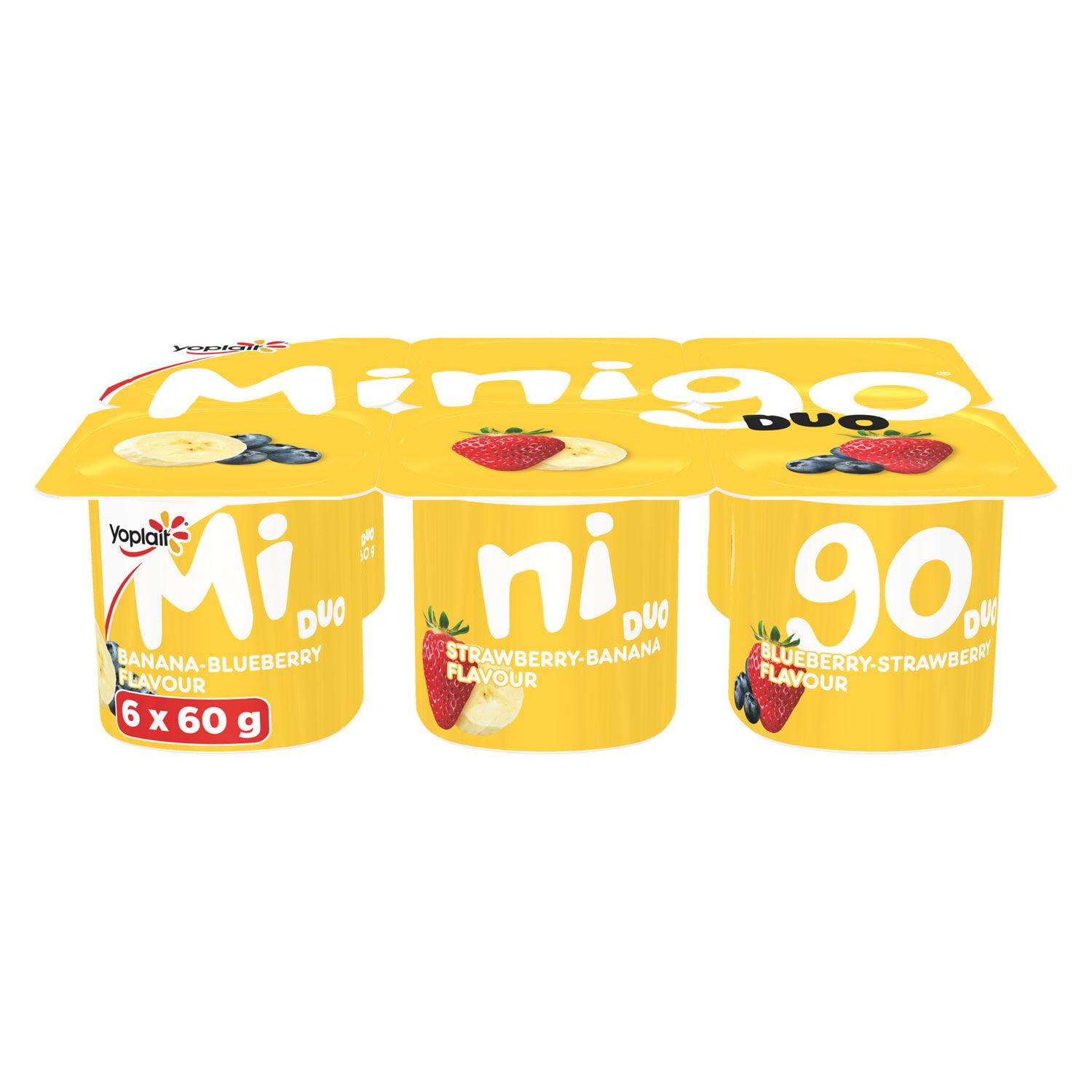 Minigo by Yoplait Fresh Cheese Duo BlueberryStrawberry/Strawberry
