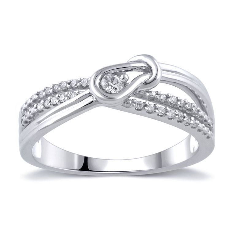 0.12 Ct T.W. Diamond Fashion Ring in Sterling Silver | Walmart Canada