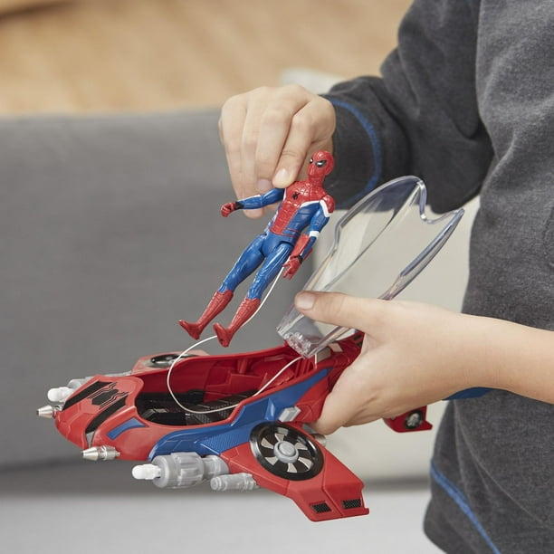 Marvel spider-man - super arachno -moto avec figurine spider-man ailée  amovible inspirée du film - des 4 ans - La Poste