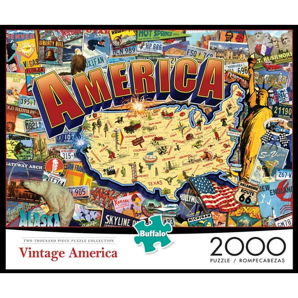 Casse-tête Vintage America de Buffalo Games de 2 000 morceaux