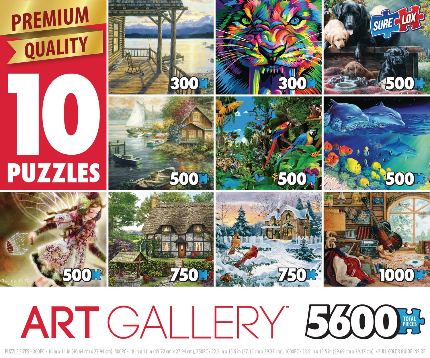 SureLox 10in1 MultiPack Art Gallery Puzzle Walmart Canada