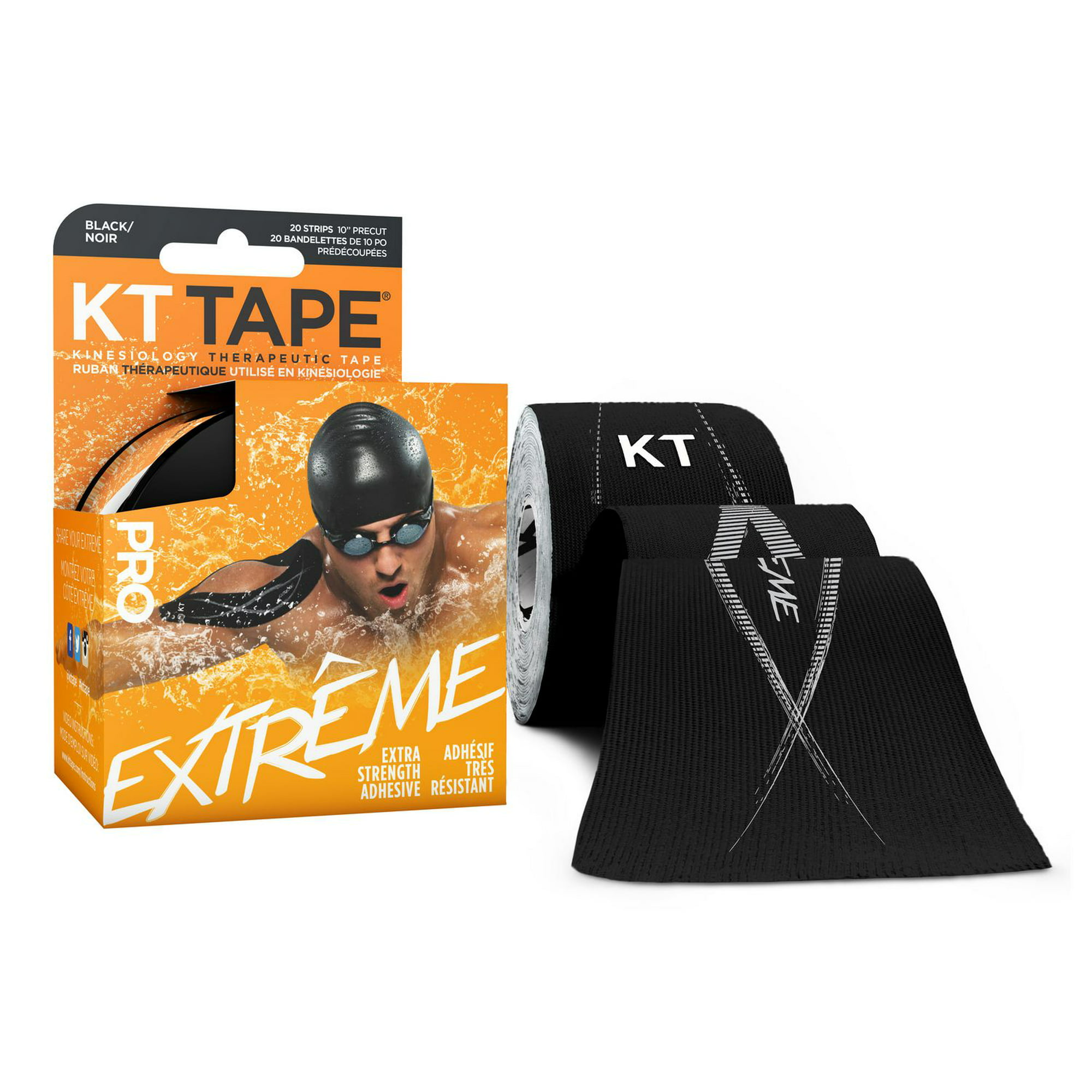 KT TAPE Pro Extreme Therapeutic Kinesiology Sports Tape, 20 Strips 