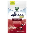 thumbnail image 1 of Vicks VapoCOOL Max Drops, Max Strength Medicated Drops, Soothes Sore Throat Pain Caused by Cough, Cherry Freeze Flavor, 1 of 9