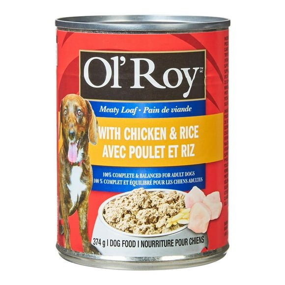 Ol’ Roy Meaty Loaf with Chicken & Rice dog food, 374 g