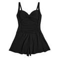 thumbnail image 4 of Maillot une-pièce style combishort à torsade froncée à l’avant pour femme Captiva, 4 of 5