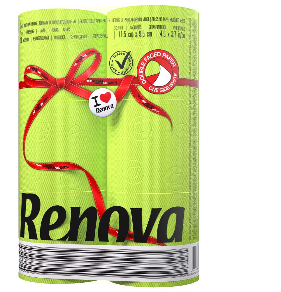 Renova Green and White Toilet Paper. Walmart Canada