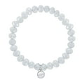 thumbnail image 4 of Quintessential – Ensemble de 3 bracelets blancs en verre perlé, 4 of 4